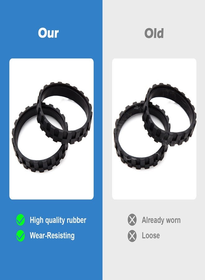 Abeskch Replacement Tire Compatible with IRobot Roomba Wheels Series 500, 600, 700, 800, 900 and I3, I6, I7, E5, E6, J9 Non-slip, high wear resistance Tire for irobot roomba wheel replacement (2 Pack) - Image 3